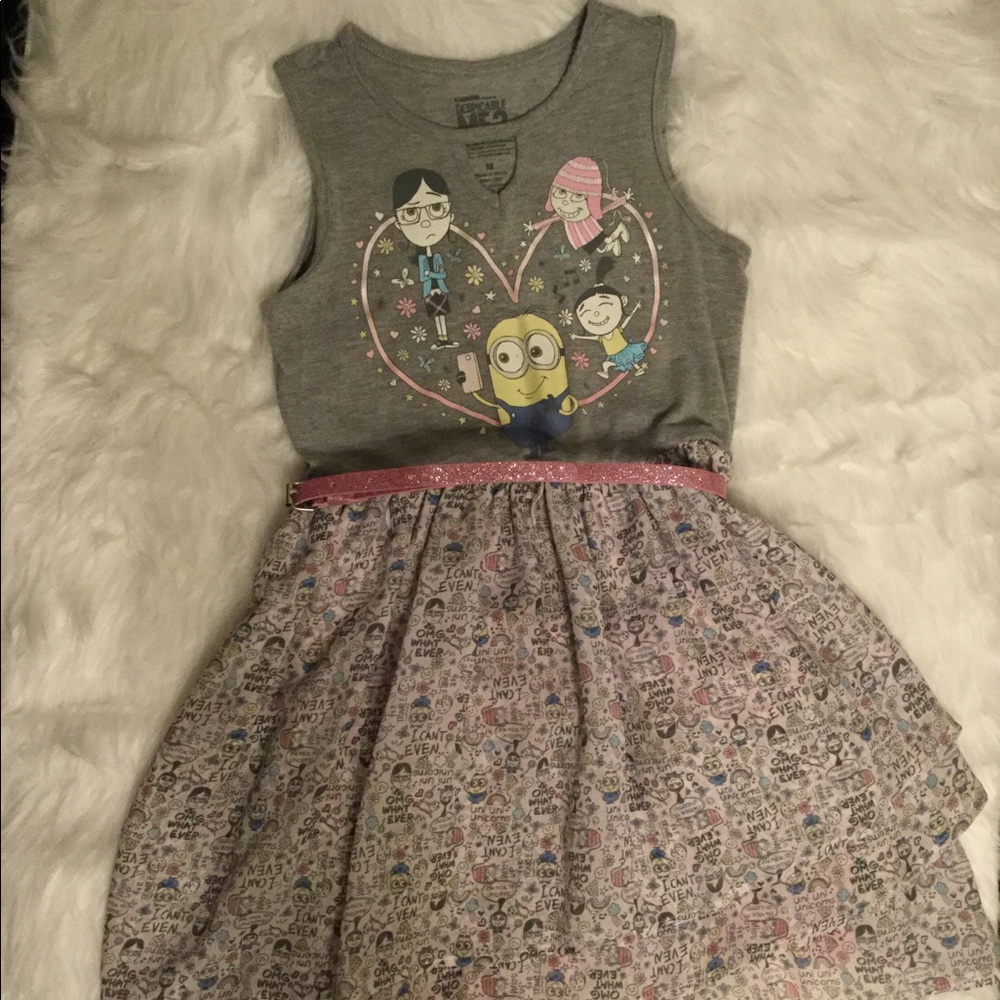 Girl Despicable Me 3 Minion Dress SZ M